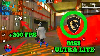 MSI 4240 ✅ ULTA LITE 200FPS ✅أفضل نسخة من محاكي م س آ ي لن تعاني من لاغ بعد اليوم [upl. by Ecirtak636]