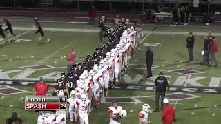 Lincoln vs SPASH Varsity Football [upl. by Airdnala]