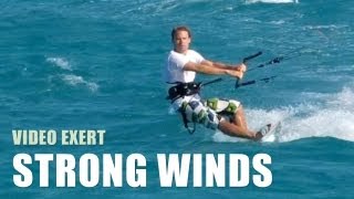 How To Kitesurf In Strong Winds  Kiteboarding Technique Tips [upl. by Larok482]