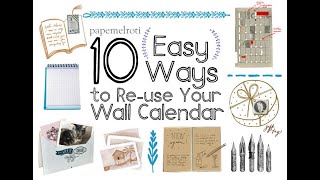 10 Ways to Recycle your Old Calendar [upl. by Nnaael]