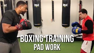 Boxing Training  Pad Work [upl. by Aehc]