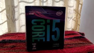 Intel i5 8400 Desktop Processor unboxing and review [upl. by Cressler]