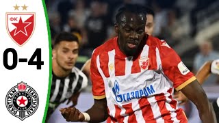 Partizan vs Crvena zvezda 04 Cherif Ndiaye Goal All Goals and Extended Highlights [upl. by Llesig]