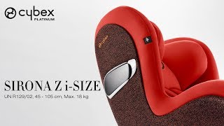 CYBEX Sirona Z iSize Car Seat Tutorial [upl. by Gautious66]