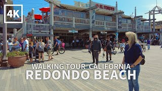 4K REDONDO BEACH  Walking Redondo Beach Pier South Bay Los Angeles California USA Travel 4K [upl. by Sybila]