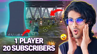 1 Player vs 20 Subscribers 🔥 Survival Challenge  RASHIQ DB [upl. by Enineg715]