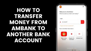 How to Transfer Money Or Funds From AmBank to Another Bank Account Through the AmOnline App [upl. by Lahsiv]