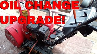 Honda Snowblower Oil Change Upgrade [upl. by Belita294]