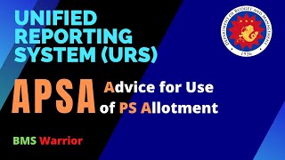 HOW TO CREATE ADVICE TO USE PS ALLOTMENT APSA IN THE UNIFIED REPORTING SYSTEM URS [upl. by Haron32]