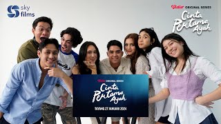 Cast Reacts  Official Trailer  Cinta Pertama Ayah  Hanya di Vidio [upl. by Baptista]