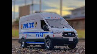 GreenLights 596 models 164 Police Vans Ford Transit  Chevrolet Express [upl. by Yme]