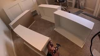 IKEA BRIMNES  Headboard and Bed instructions gopro ikea diy taskrabbit Part 2 [upl. by Anoiuq]