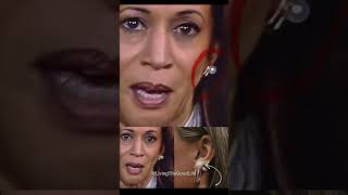 Is This Who Was In Kamala Harris Earpiece Earrings Debate 2024 [upl. by Eadas626]