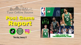 Celtics vs Timberwolves Post Game Report [upl. by Airtap]