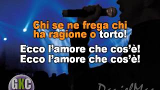 Cesare Cremonini  Ecco lamore che cose karaoke con corimp4 [upl. by Annamaria]