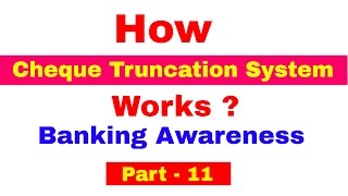 How Cheque Truncation System  CTS works  Detailed Explanation For Bank PO  Clerk  IPPB PO [upl. by Iroc141]