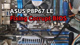 ASUS Motherboard Starts with no Display and Beep  Corrupt BIOS [upl. by Elery]