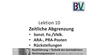 Sonstige Forderungen Verbindlichkeiten ARA PRA Rechnungsabgrenzung Rückstellung FB L10 T01 [upl. by Netsirhc60]