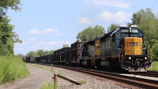 NOTCH EIGHT EMD SD402s on Q389 amp More Wrapping up Buffalo Trains [upl. by Intisar]