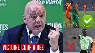 Victoire du Sénégal confirmée la FIFA disqualifie la Côte d’Ivoire sanctionne l’arbitre [upl. by Lillis]