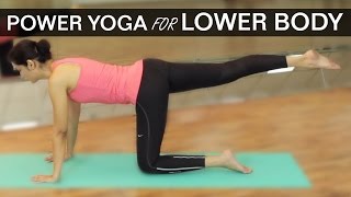 POWER YOGA FOR LOWER BODY WORKOUTS  HIPS amp THIGHS [upl. by Pearle]