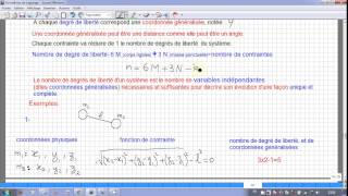 22formalisme de Lagrange contraintes et coordonnées généralisées [upl. by Nomzaj722]