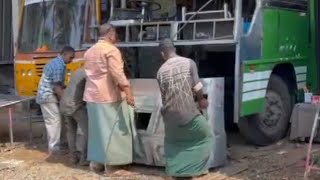 Bus Body Repair Service archana bodyworks perumbavoor Allapara bodybuilding work bus [upl. by Yeleek358]