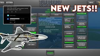 NEW JETS NEW TFS 1304 UPDATE 😳  TURBOPROP FLIGHT SIMULATOR [upl. by Neeneg]