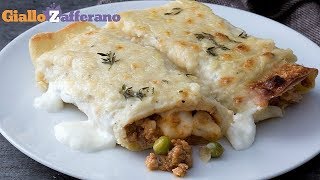 Cannelloni di crespelle  Ricetta in 1 minuto [upl. by Natsirk945]