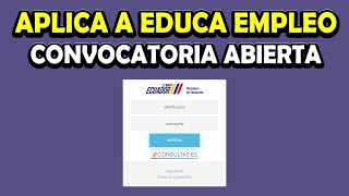 COMO INSCRIBIRSE EN EDUCA EMPLEO  Educa Empleo [upl. by Enale]