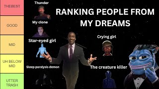 People Ive met in my dreams tier list [upl. by Naro]