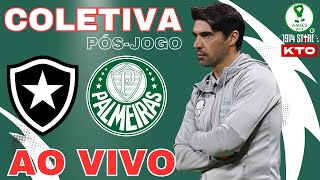 🔴AO VIVO  🎤COLETIVA ABEL FERREIRA🎤  ⚽PÓSJOGO⚽  BOTAFOGO 1x0 PALMEIRAS  🏆BRASILEIRÃO 2024🏆 [upl. by Cinomod]