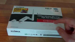 Unboxing amp Look at Edimax EW 7711USN USB Wireless Adapter [upl. by Pang]