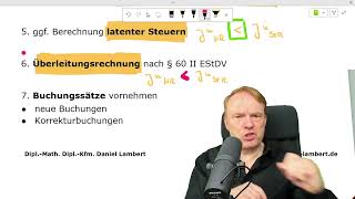 Tag 5  Überleitungsrechnung nach § 60 II EStDV  jeden Tag ein neues Video in Buchführung [upl. by Aiym]