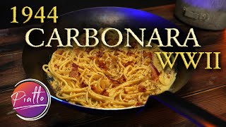 CARBONARA STORICA  Ricetta ORIGINALE del 1944 [upl. by Cyrillus422]