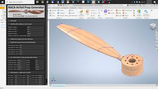 Modelling a NACA Airfoil Based Propeller on Autodesk Inventor Parametric Equations [upl. by Ramilahs688]