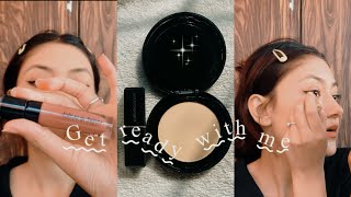 Basic makeup tutorial❤️  using less products  clean hairstyle  makeup vlog🪽 [upl. by Leroi702]