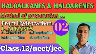 Method of preparation of Haloalkanes1From Hydrocarbon Alkanessuggestedvideo neet2024 class12 [upl. by Houser]