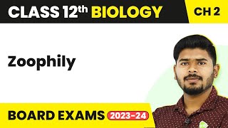 Zoophily  Sexual Reproduction in Flowering Plants  Class 12 Biology Ch 2 202223 [upl. by Ecirtaed366]