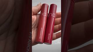 romand juicy lasting tint shade comparison  figfig and almond rose 🤍 [upl. by Cordy]