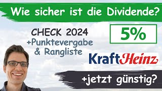 Kraft Heinz Aktienanalyse 2024 Wie sicher ist die Dividende günstig bewertet [upl. by Amhser]