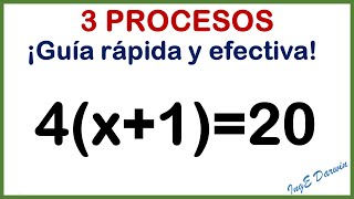 3 procesos para despejar una ecuación el primero no te enseñan [upl. by Emarie]