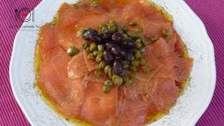 Cómo hacer Carpaccio de Salmón Ahumado  LHCY [upl. by Crespi]