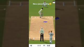 Marco Jansen bowling style in real cricket 24 reels cricket [upl. by Ahseid]