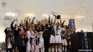 LA Galaxy players amp coaches react at final whistle upon winning MLS Cup 2012 [upl. by Jecho]