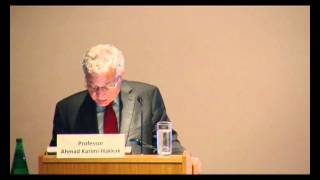 Kamran Djam 2012 Annual Lecture at SOAS The Exilic Mode in Persian Literature part 1 [upl. by Ynaffit]