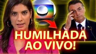 APRESENTADORA DA GLOBO FOI HUMILHADA AO VIVO QUANDO TENTOU DESMORALIZAR BOLSONARO SADI SE DEU MAL [upl. by Cuttie209]