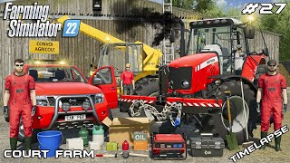 SEEDING RYE AS COVER CROP WITH MF 6480 amp KVERNELAND  Court Farm  Farming Simulator 22  Episode 27 [upl. by Nivej448]