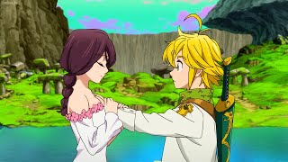 七つの大罪  メリオダスは初めて会った時からエリザベスの目の前でザネリに触れた Meliodas touched Zaneri in front of Elizabeth [upl. by Chadbourne340]