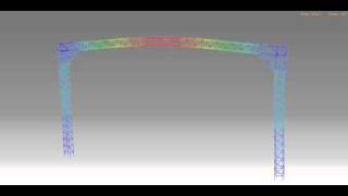 ABAQUS FEA structure forced vibration [upl. by Kalindi749]